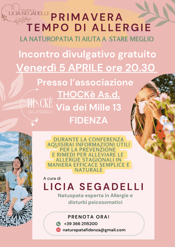 Incontro stagionale di Benessere e Salute: Sos Primavera