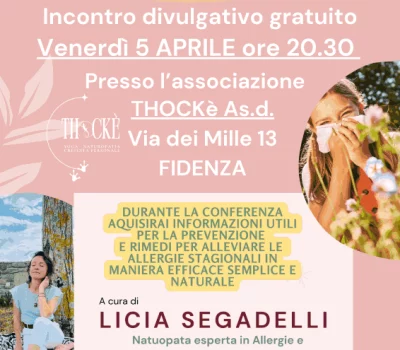 Incontro stagionale di Benessere e Salute: Sos Primavera
